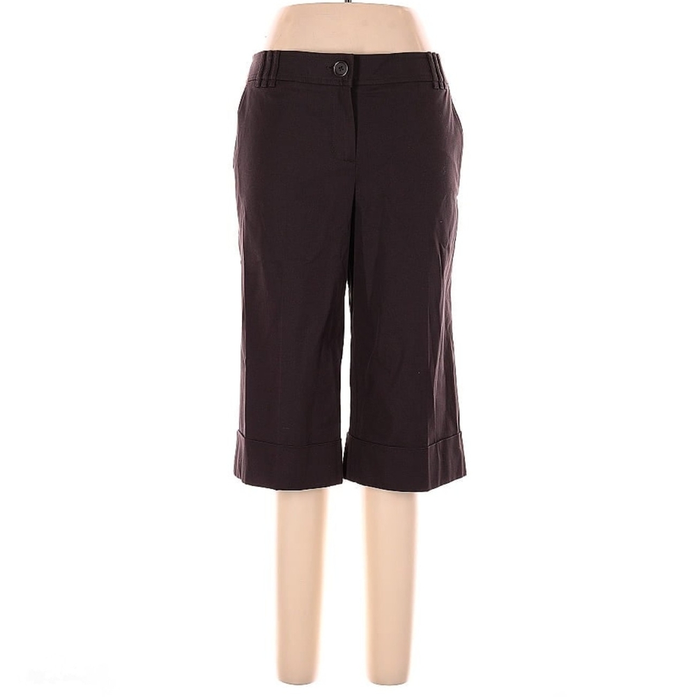 LOFT Burgundy Capris Tailored Professional Wear